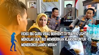MAGETAN Video Viral Ibu Guru Berhenti Di Traffic Light Menolak Saat Bus Memberikan Klakson Untuk Men