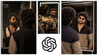 Trending mirror effect photo editing chatgpt telugu  screenshot 5