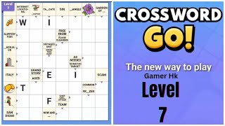 Crossword Go level 7 Walkthrough Solution 