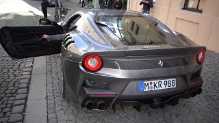 Ferrari F12 Tdf In Munich - Start Up & Accelerations