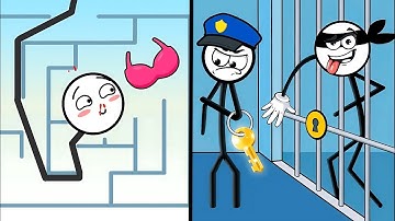 THIEF PUZZLE vs MAZE CRAZE ASMR Gameplay Android iOS, Satisfying Gameplay,Part#739.