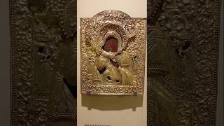 Богоматерь Владимирская. Икона в окладе. Мастер Данила Соколов. Архангельск. #искусство #чеканка