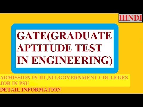 GATE Exam(GRADUATE APTITUDE TEST IN ENGINEERING)/HINDI/DETAIL ...