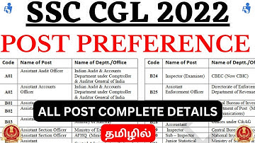 SSC CGL 2022 : Post Preference | Job Profile, Promotion, Salary All Details