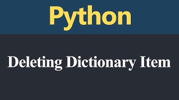 Deleting Dictionary Item in Python (Hindi)