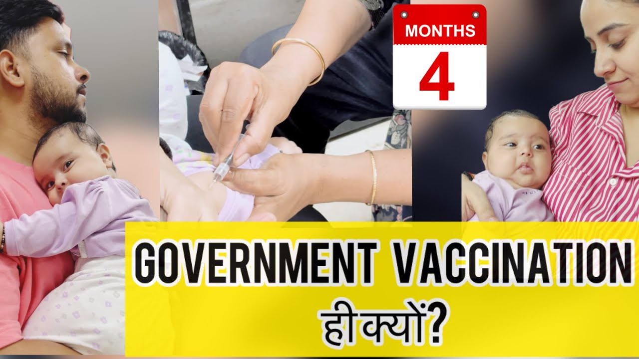 VACCINATION DAY VLOG: 4 MONTH BABY SHOTS AT GOVERNMENT HOSPITAL | REAL REACTIONS | @Gonika_Arora 