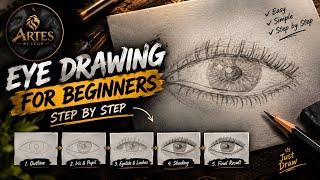 How to Draw an Eye Step by Step | Easy Eye Drawing Tutorial for Beginners