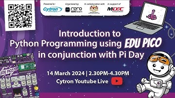 Pi Day Webinar | Introduction to Python Programming using EDU PICO