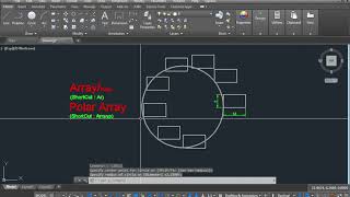 Polar Array Command In AutoCAD In Hindi