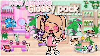 NEW GLOSSY PACK ‼️Skincare and Makeup💄💖🎀 | Toca Boca | Toca Erika