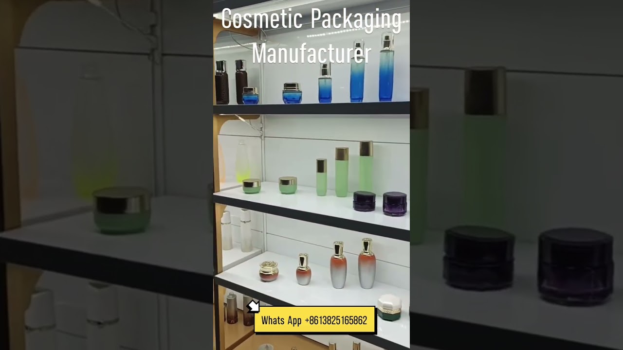 Cosmetics packaging manufacturer.  Customized cosmetic glass bottles and jar