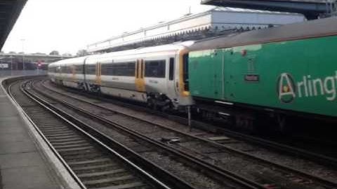 GBRf 66719 Drags 465911 Away From Maidstone West 5X47, 30/11/13.