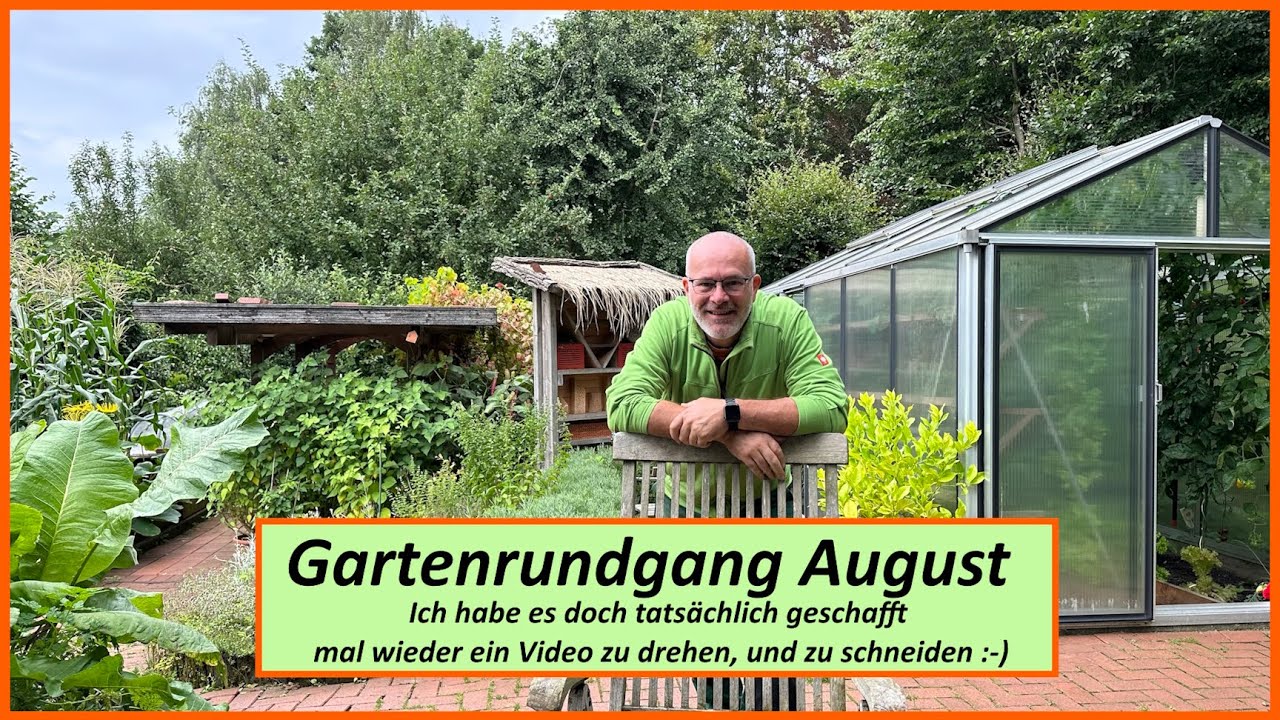 Gartenrundgang August Tomaten Zucchini Paprikas Stauden