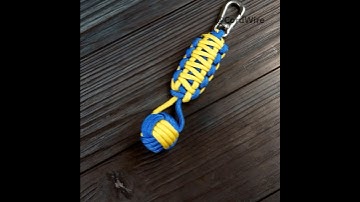 Monkey Fist & King Cobra paracord keychain #shorts