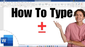 Hoe je het plus-minteken in Word plaatst