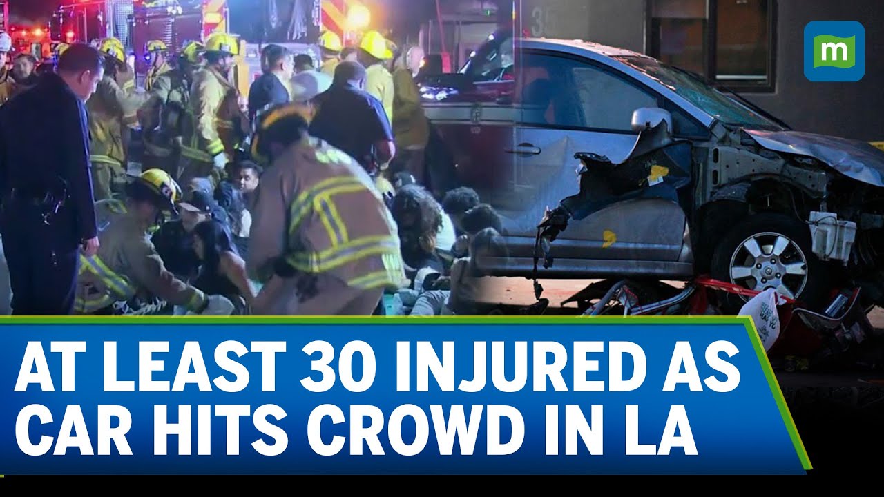 30 Injured, 7 Critical As a Car Ploughs Into Crowd Outside Los Angeles ...