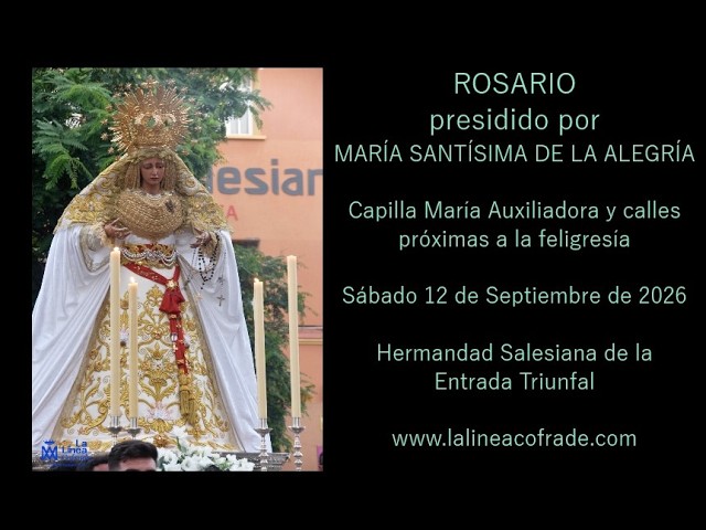 LA LINEA COFRADE  ROSARIO PRESIDIDO POR LA VIRGEN DE LA ALEGRIA  2026