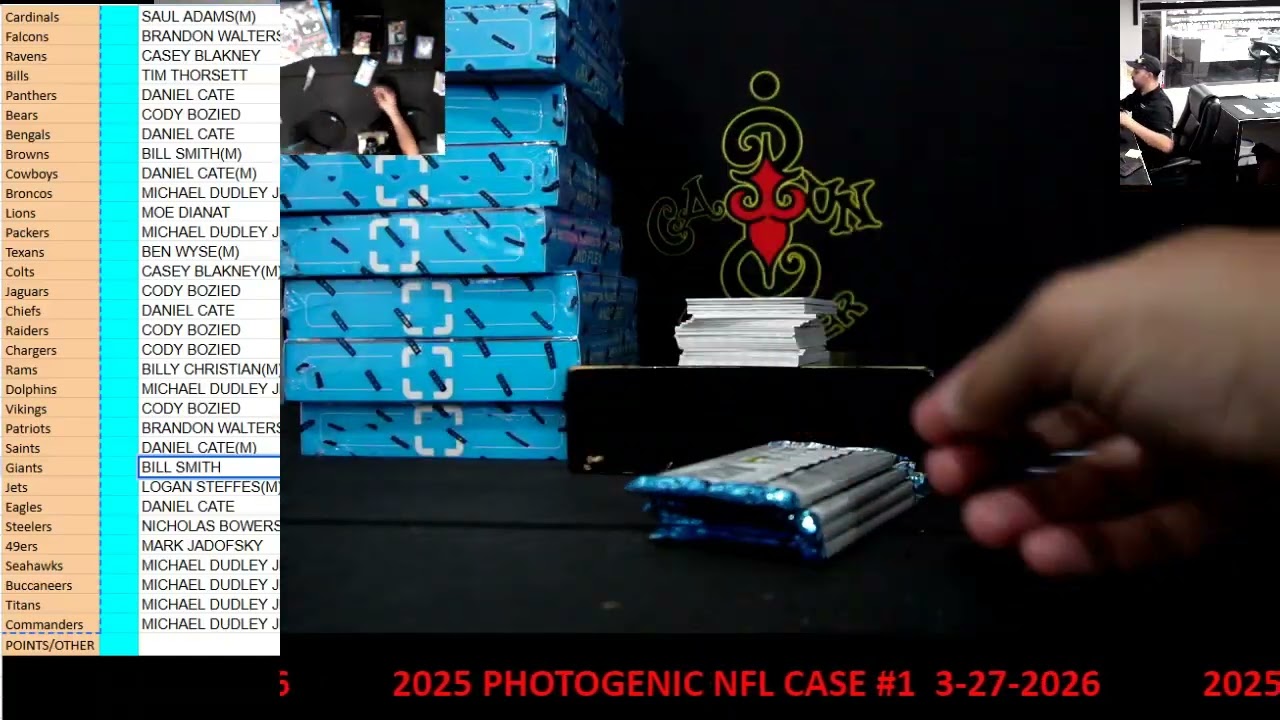 CAJUNBREAKER 2025 PHOTOGENIC NFL CASE #1  3-27-2026