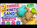 DIY Kinetic Sand with 2 Things ONLY! Non toxic, Easy, Homemade, Affordable #kineticsand #diycrafts