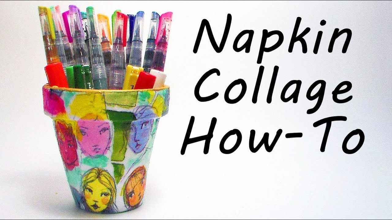 How to Decoupage with Napkins YouTube