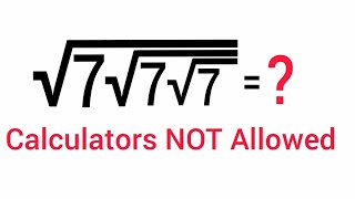 A Nice Math Problem • Simplify Radical