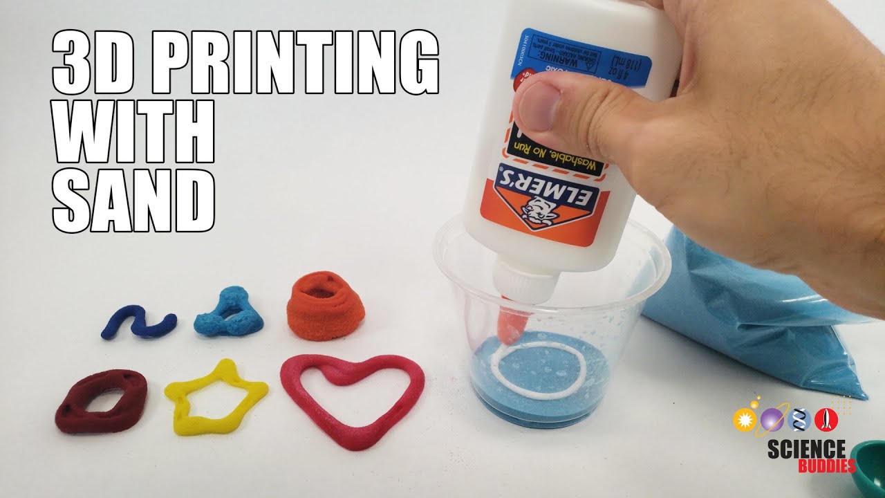 KINETIC SAND WITH 3D PRINTED MOLDS! 