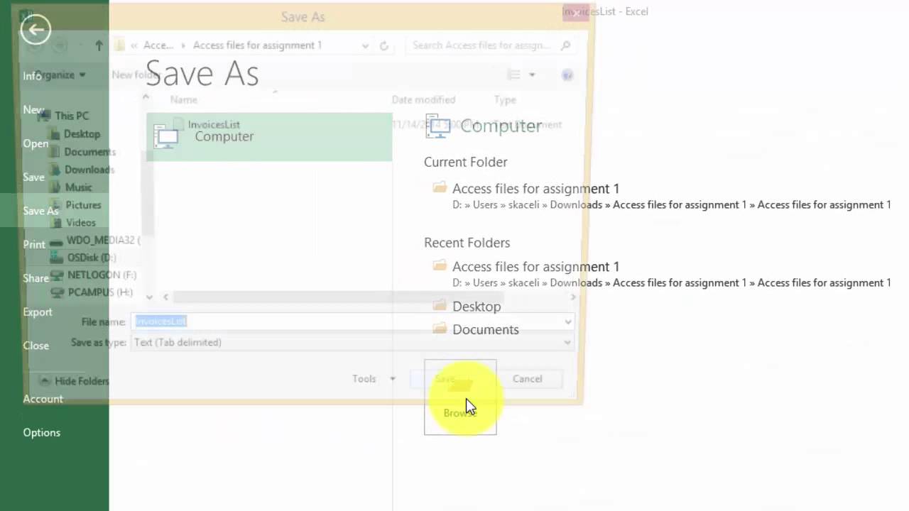 importing and exporting data