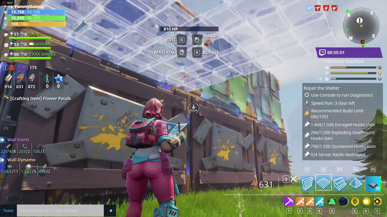 fortnite canny valley repair the shelter 58 constructor pov with gummiqueen - fortnite pov