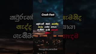 crush එක කැමතිද නැද්ද යන්න සොයා ගැනීමට ඇති හොදම ක්‍රමය