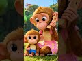 Five Silly Monkeys | Jumping & Laughing Song | #Shorts