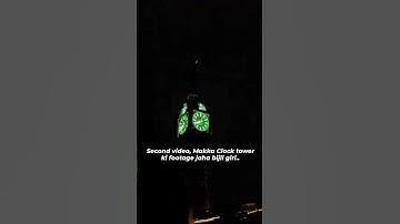 The second video,where thunder hits Makkah clock tower #makkah  #clock #clocktower #makkahtower
