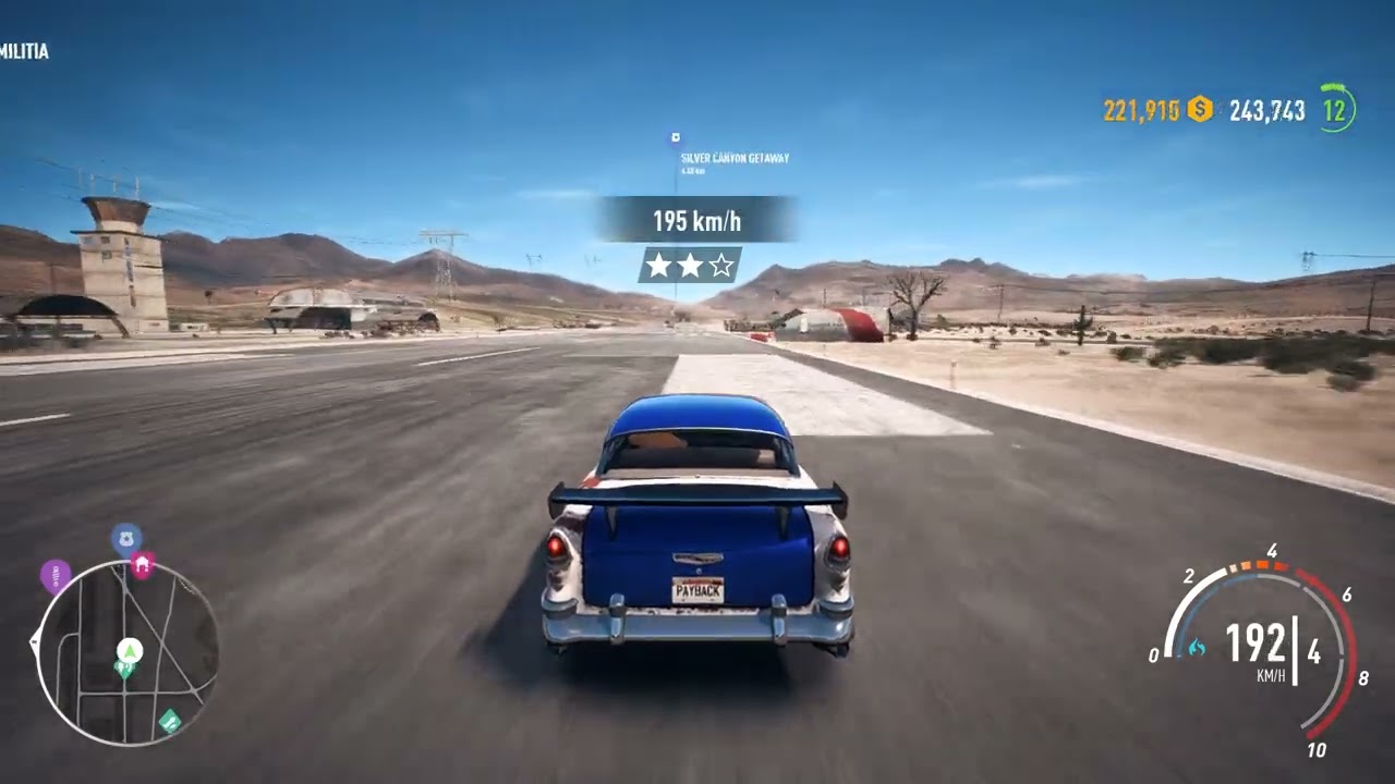 Need for Speed Payback  VERY OLD CHEVROLET BEL AİR TOP SPEED AND DRAG PERFORMANCE
