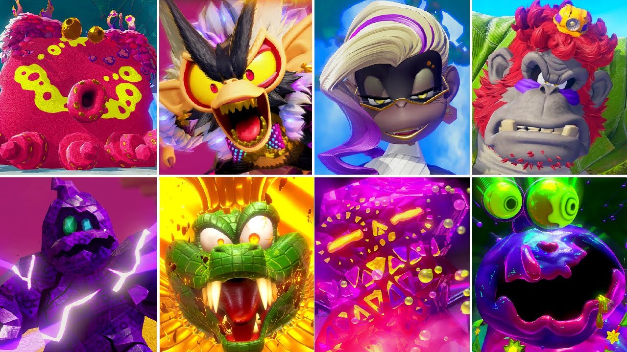 Donkey Kong Bananza - All Bosses (No Damage)