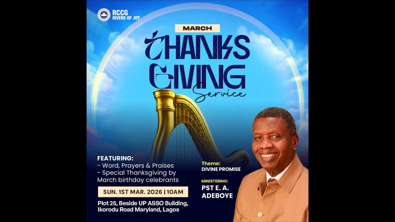 DIVINE PROMISE II Pst. E.A ADEBOYE II 1ST MARCH. 2026
