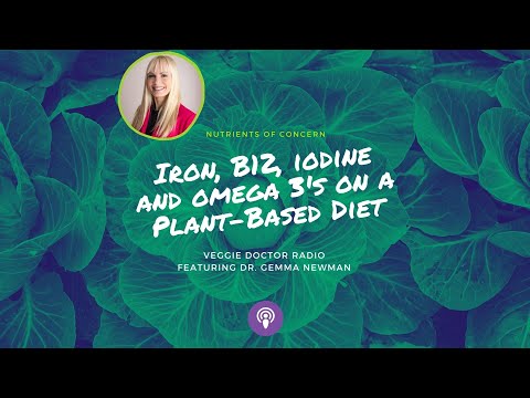 126: Iron, B12, Iodine and Omega 3's on a Plant-Based Diet with Dr. Gemma Newman