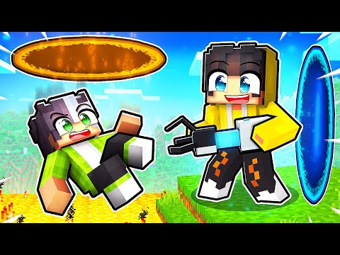 ARKADAŞLARIMI YASAKLI PORTAL SİLAHI İLE TROLLEDİM! 😂 | Minecraft