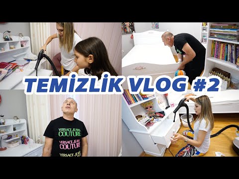 FOŞUR FOŞUR TEMİZLİK VLOG #2 | LİNA'NIN ODASININ YERİNİ DEĞİŞTİRİYORUZ !?