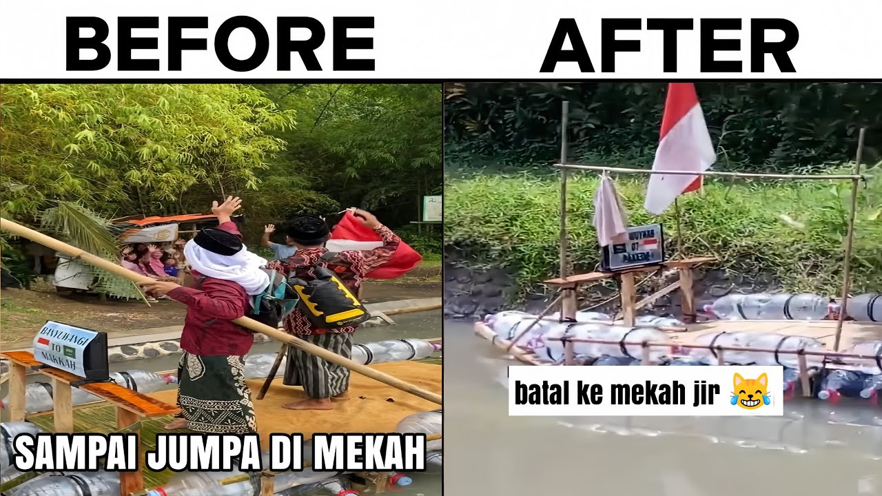 Ending orang ke mekah naik rakitan galon😹 - YouTube