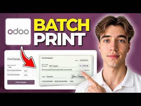 Cómo imprimir cheques por lotes en Odoo (Tutorial 2026)