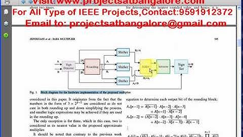 RoBA Multiplier: A Rounding-Based Approximate Multiplier | Projects At Bangalore