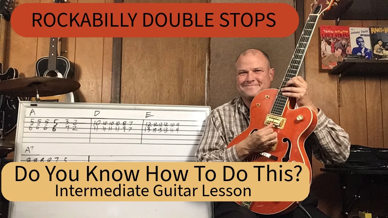 Rockabilly Double Stops - Guitar Lesson - Rock Through Chord Changes