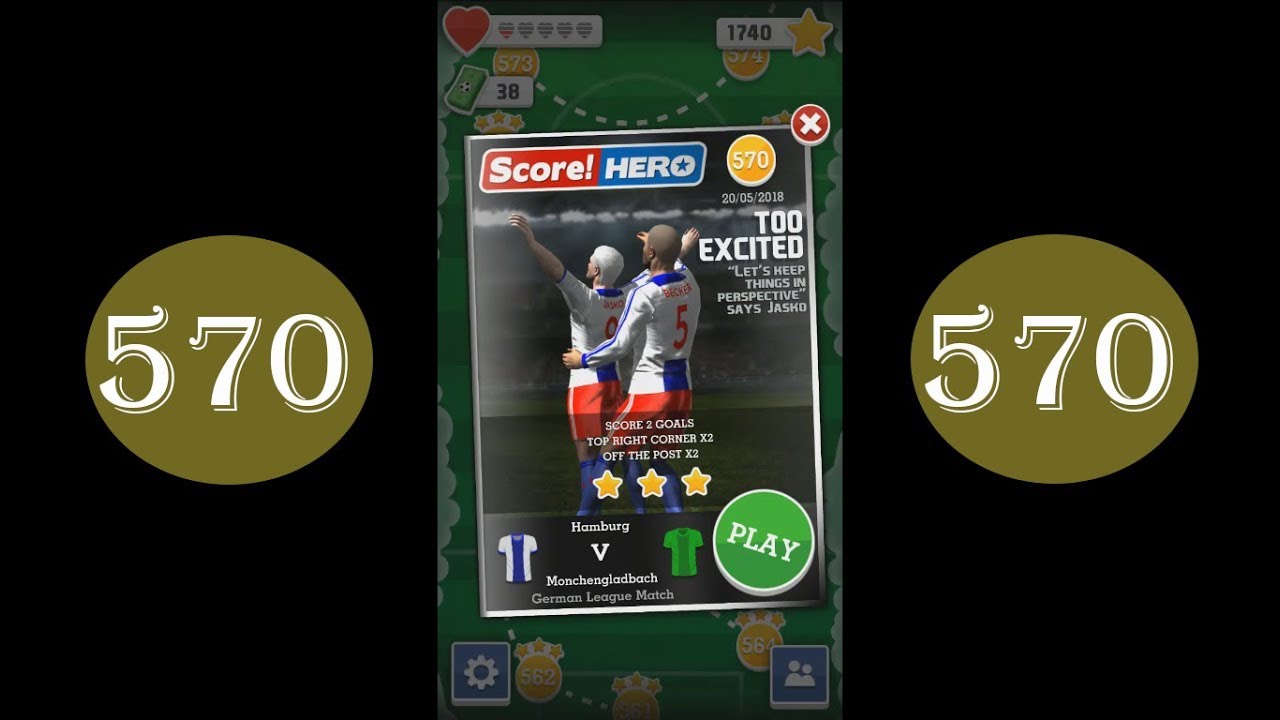 Score Hero - level 570 - 3 stars - YouTube