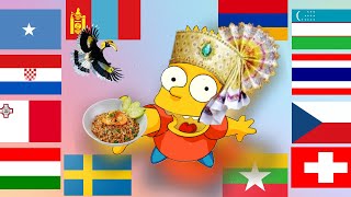 Bart Simpson in different languages  // Part 5