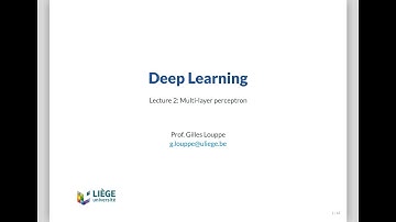 INFO8010 Lecture 2: Multi-layer perceptron