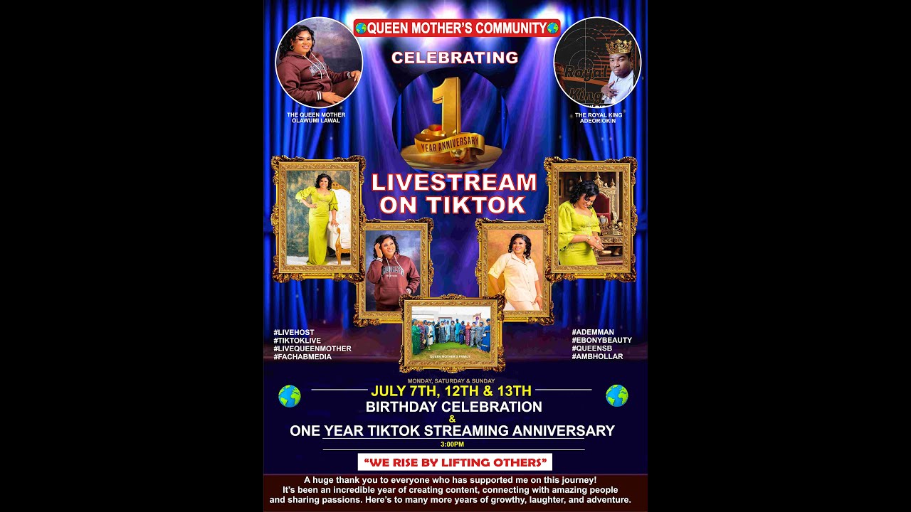 One Year Anniversary of The Queen Mothers Community on TikTok