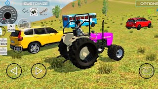 Suv Car vs Tractor vs Bus Offroad Hill Climb -  Indian Vehicle Simulator 3D -  Android Gameplay  screenshot 5