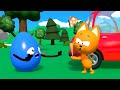 Kitty&#39;s Games  -  Colored Eggs crashed Kote Kitty&#39;s Car   - premiere on the channel