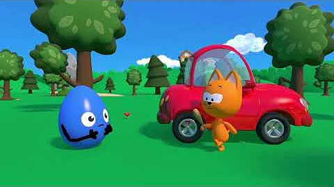 Kitty's Games  -  Colored Eggs crashed Kote Kitty's Car   - premiere on the channel