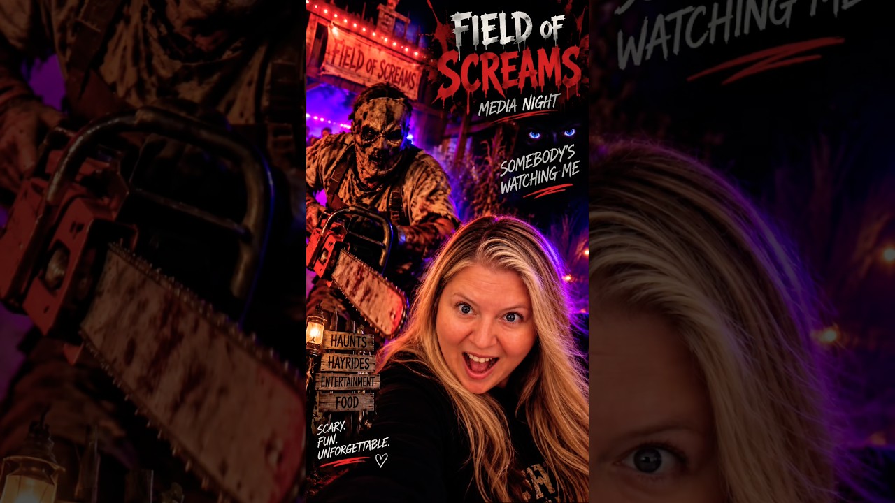 Survived Field of ScreamsBarely 😳🪚👻 #FieldOfScreams #Attraction #Halloween #HauntedHouse #shorts