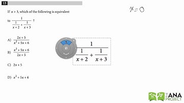 SAT Practice Test 1: Section 3, Question #13 (Part 2)